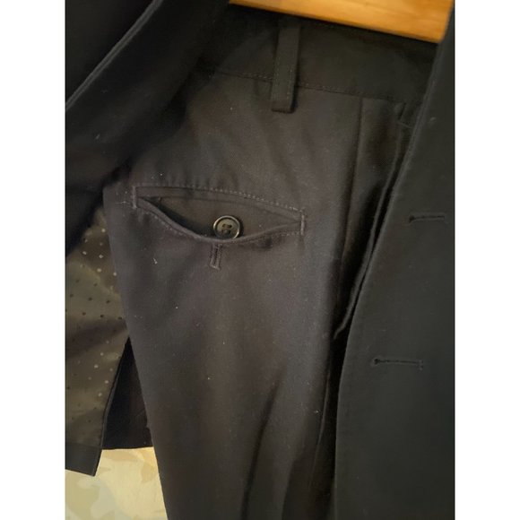 Boys Suit Azzurro Black 2pc Matching Suit Size 6 - Picture 5 of 8